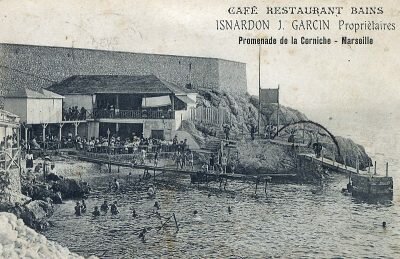 Le Bistrot Plage, Bains Isnardon & J.Garcin, depuis 1866, Marseille