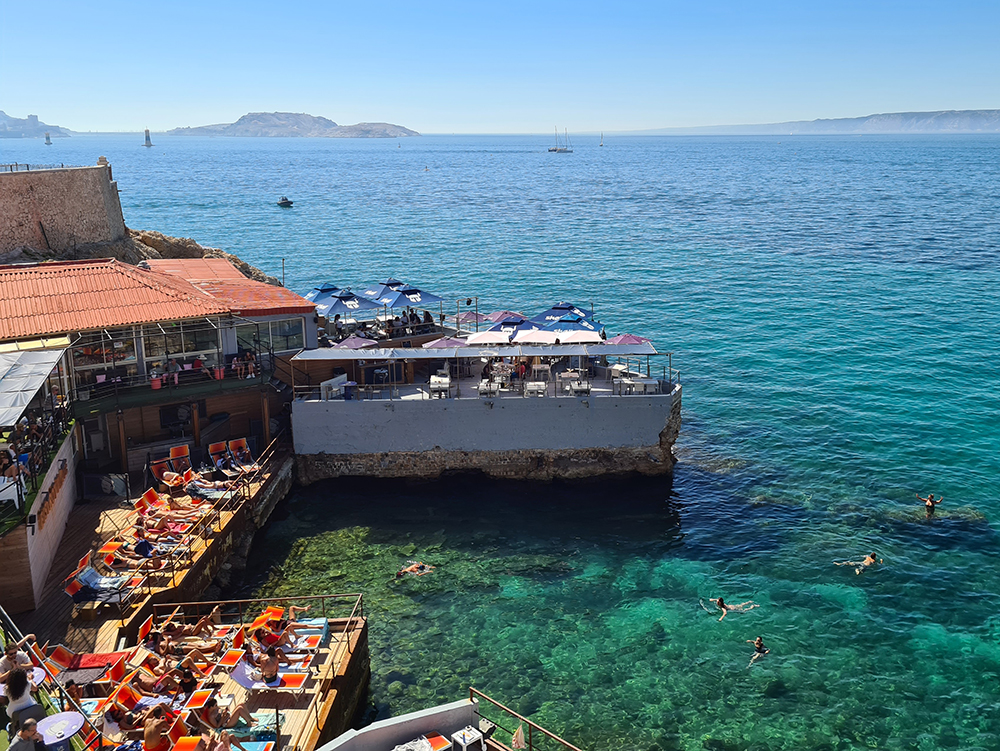 Le Bistrot Plage, Bains Isnardon & J.Garcin, depuis 1866, Marseille