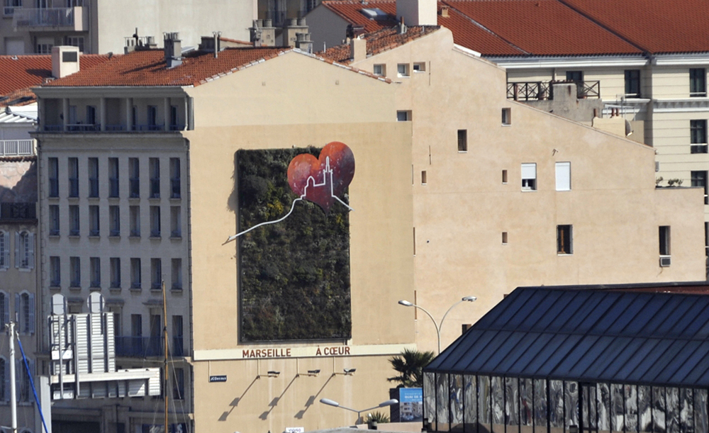 Le Mur Végétal Marseille 2013 à Cœur
