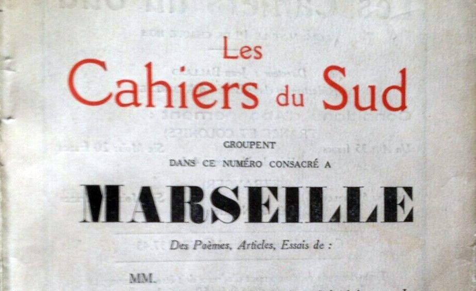 Les Cahiers du Sud 1925, Cours Jean Ballard