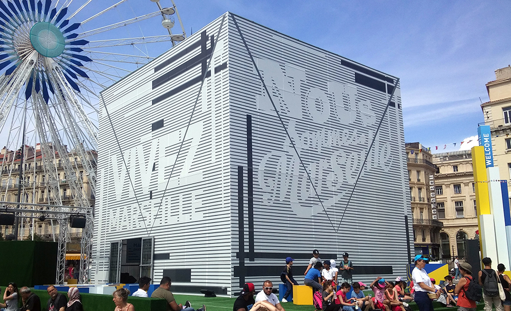 UEFA 2016 à Marseille, le Cube M par Philippe Malta