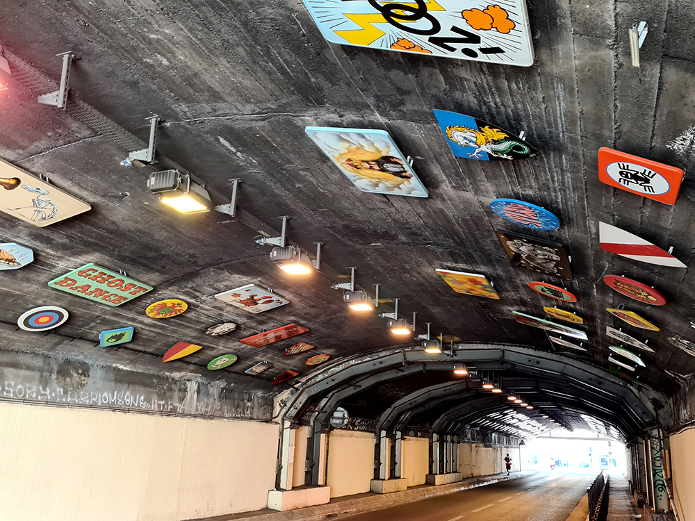 Tunnel des 1000 Signes par Frédéric Clavère, 2013