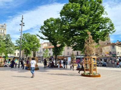 L'aire de Jeux de la Plaine et l'Ancien Square Yves Montand, Place Jean Jaurès, Marseille