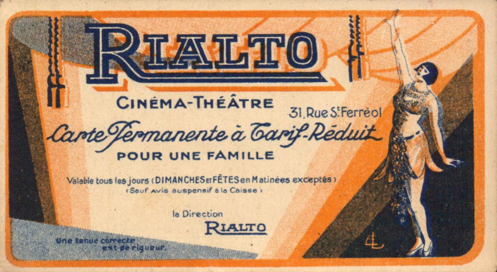 29-31 rue Saint-Ferréol, Le Réveil du Lion, Cinéma Le Fémina 1910 et Le Rialto, 1933