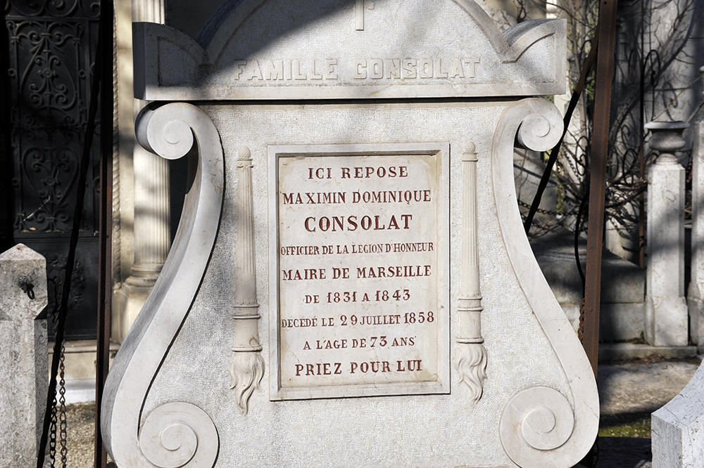 Tombe de Maximin Dominique Consolat, Maire de Marseille