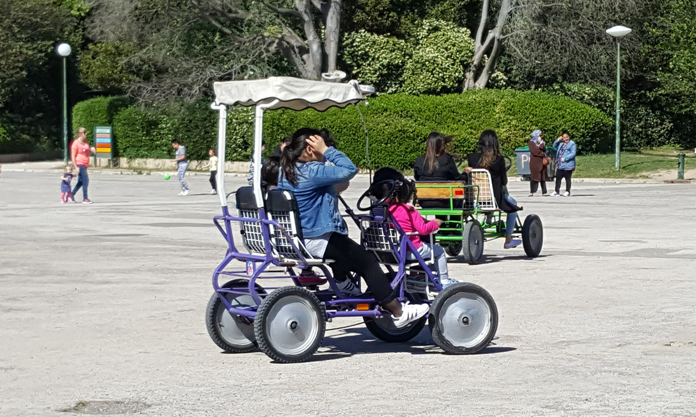 Location de rosalies, vélos et Steproll au Parc Borély