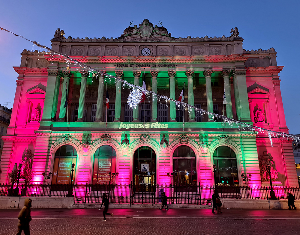 Le Marché de Noël de Marseille, Vieux-Port, Illuminations de Noël à Marseille