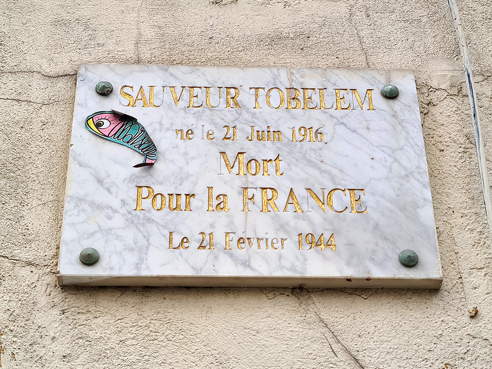 Plaque hommage à Sauveur Tobelem, La bataille de Monte Cassino