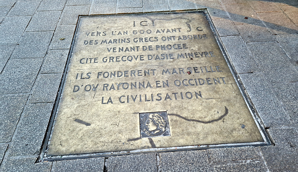 Plaque Commémorative de la Fondation de la Ville de Marseille