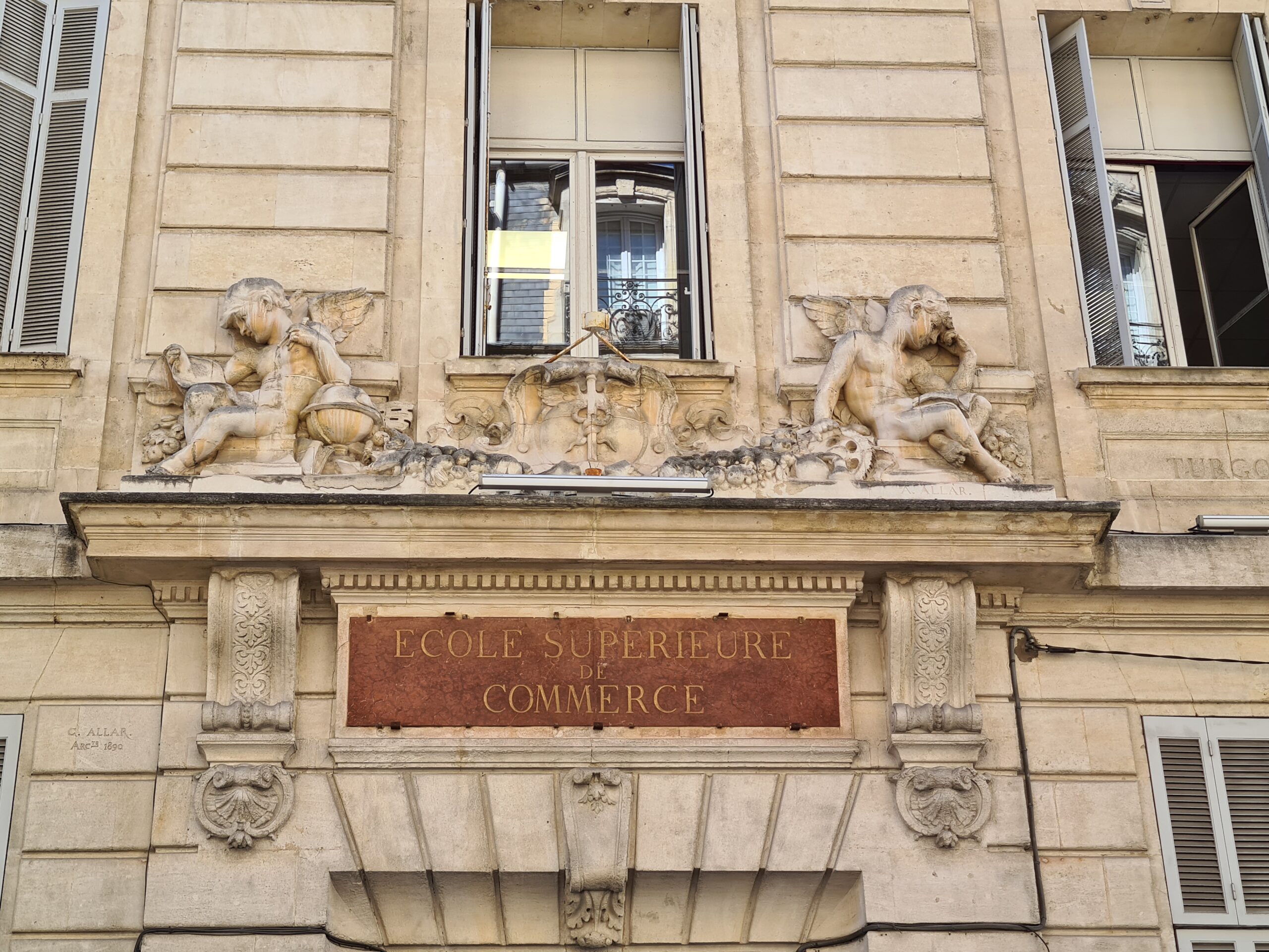 Ancienne école supérieure de commerce de Marseille, 1872