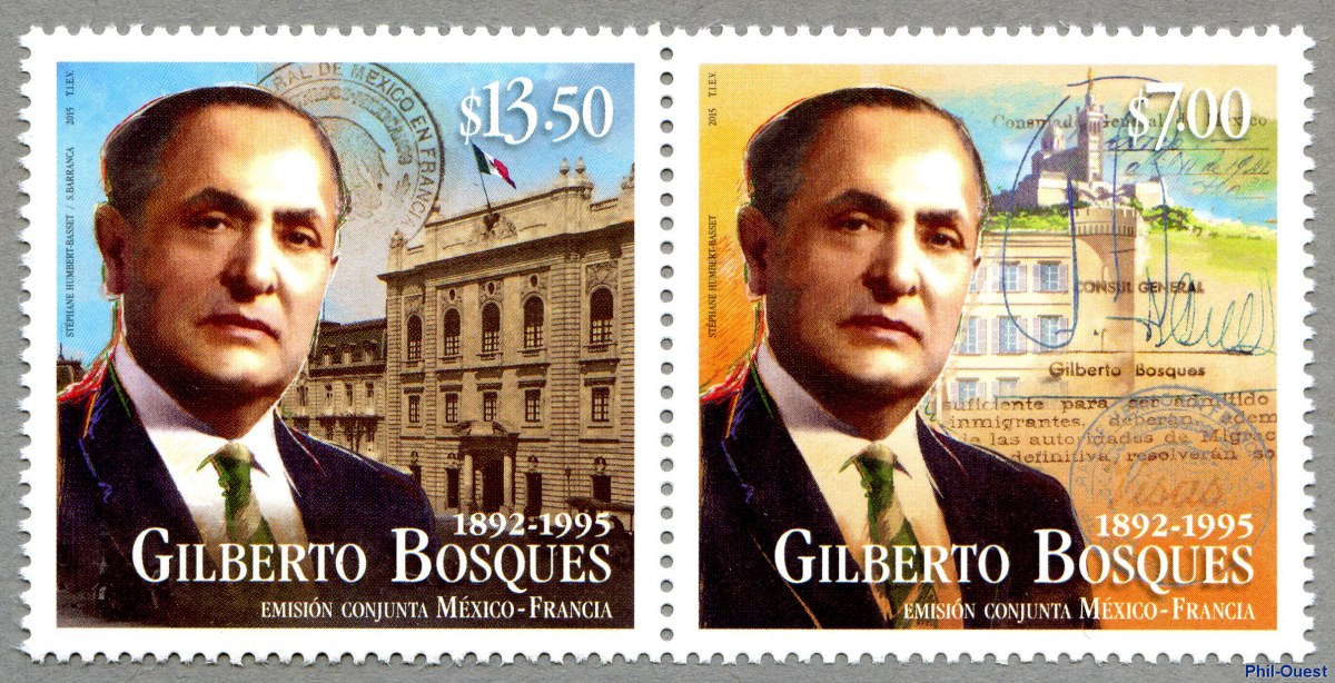Plaque hommage à Gilberto Bosques, le « Schindler mexicain »