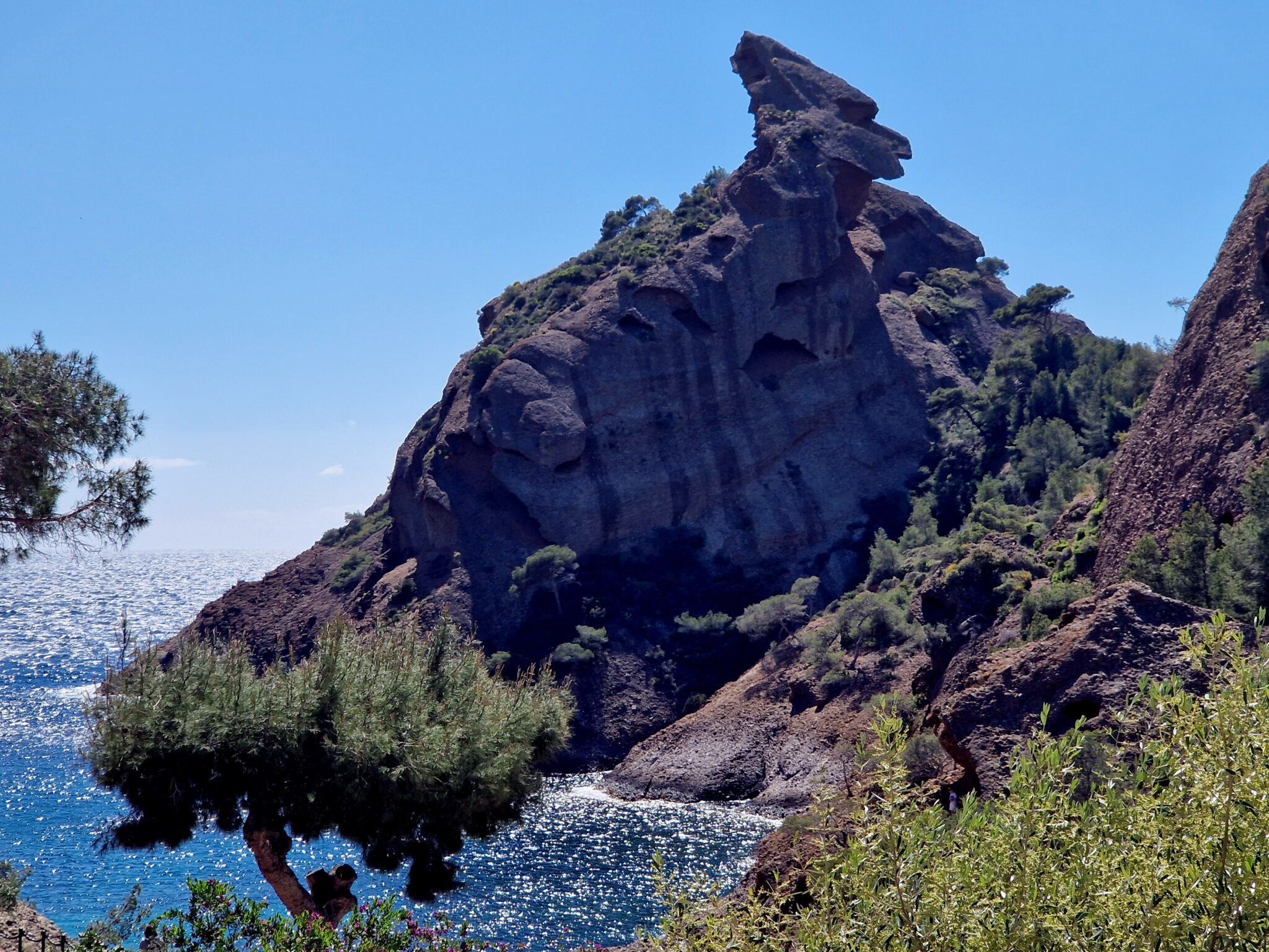 Poudingue Roche Bec de l'Aigle, le poudingue, La Ciotat