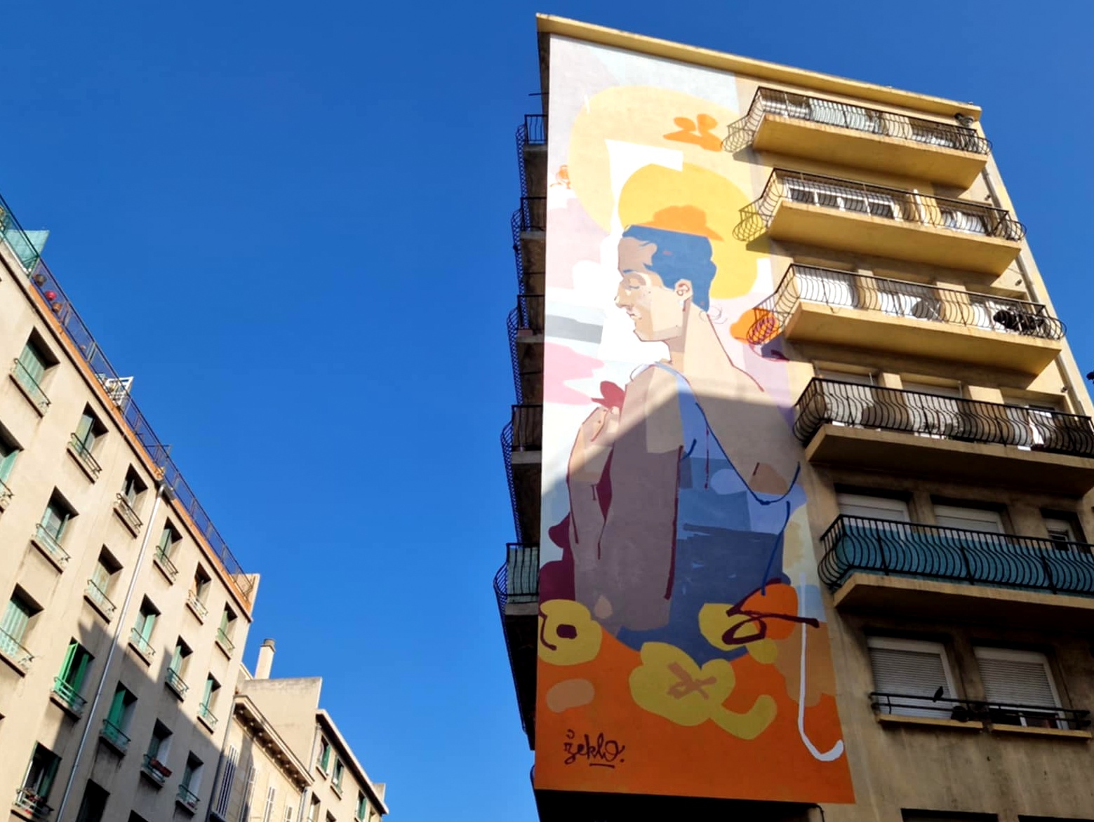 Fresque de la rue du 141e RIA par Zeklo, 2025