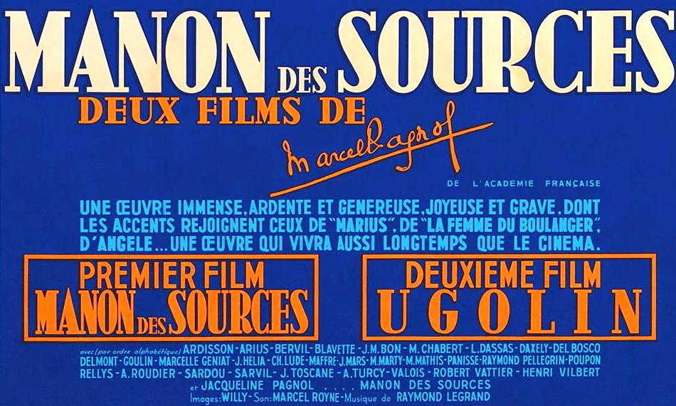 Film Manon des sources, Marcel Pagnol 1952 & Claude Berri 1986