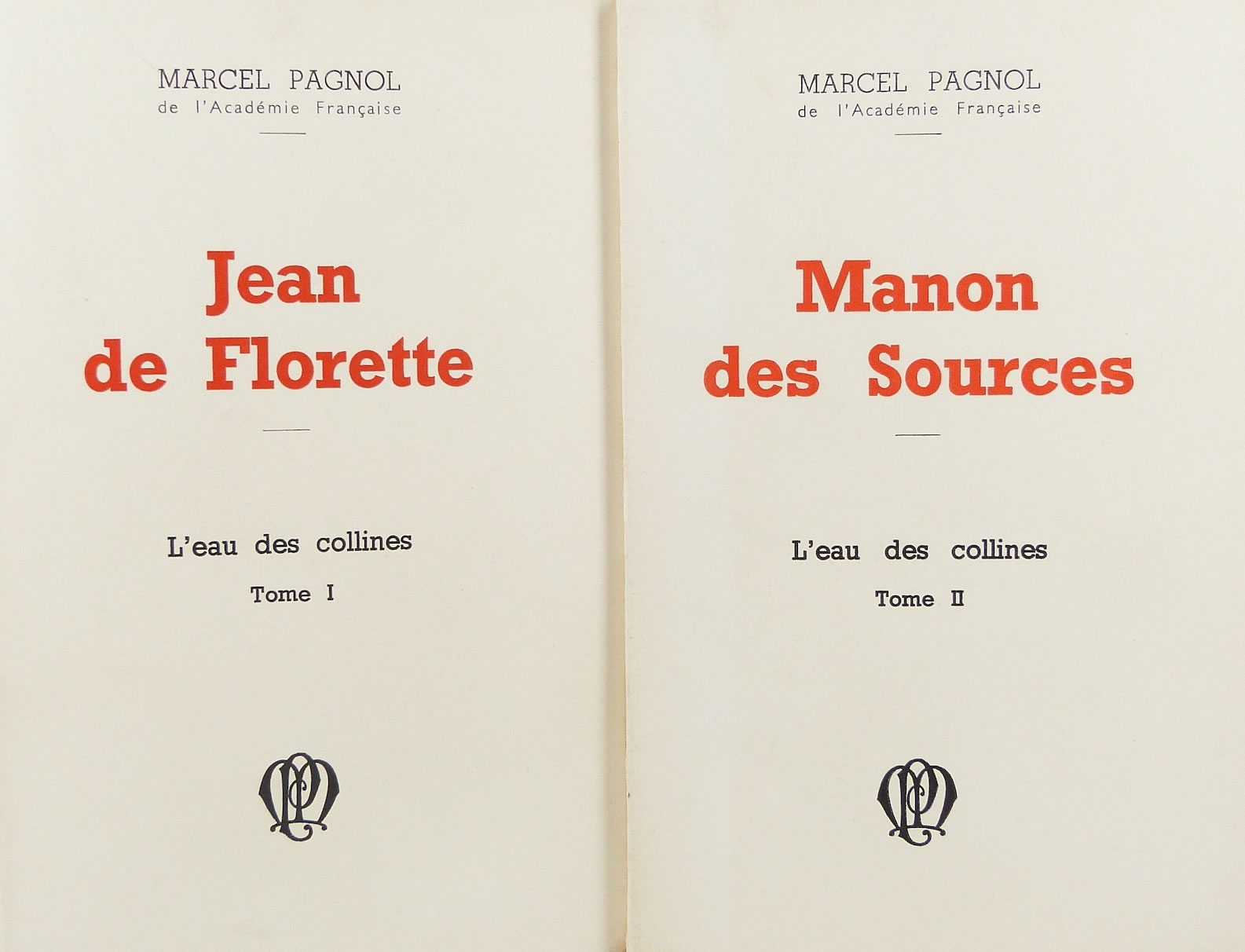 L’Eau des Collines, Marcel Pagnol, 1962
