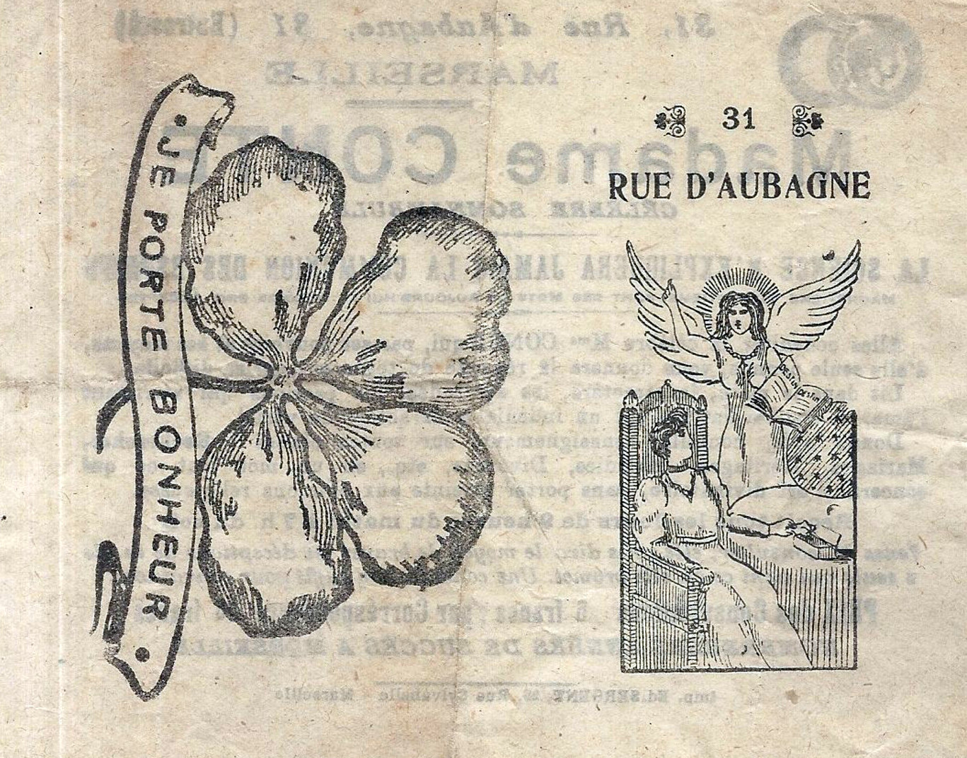 Madame Conte, la célèbre somnambule du 31 rue d’Aubagne