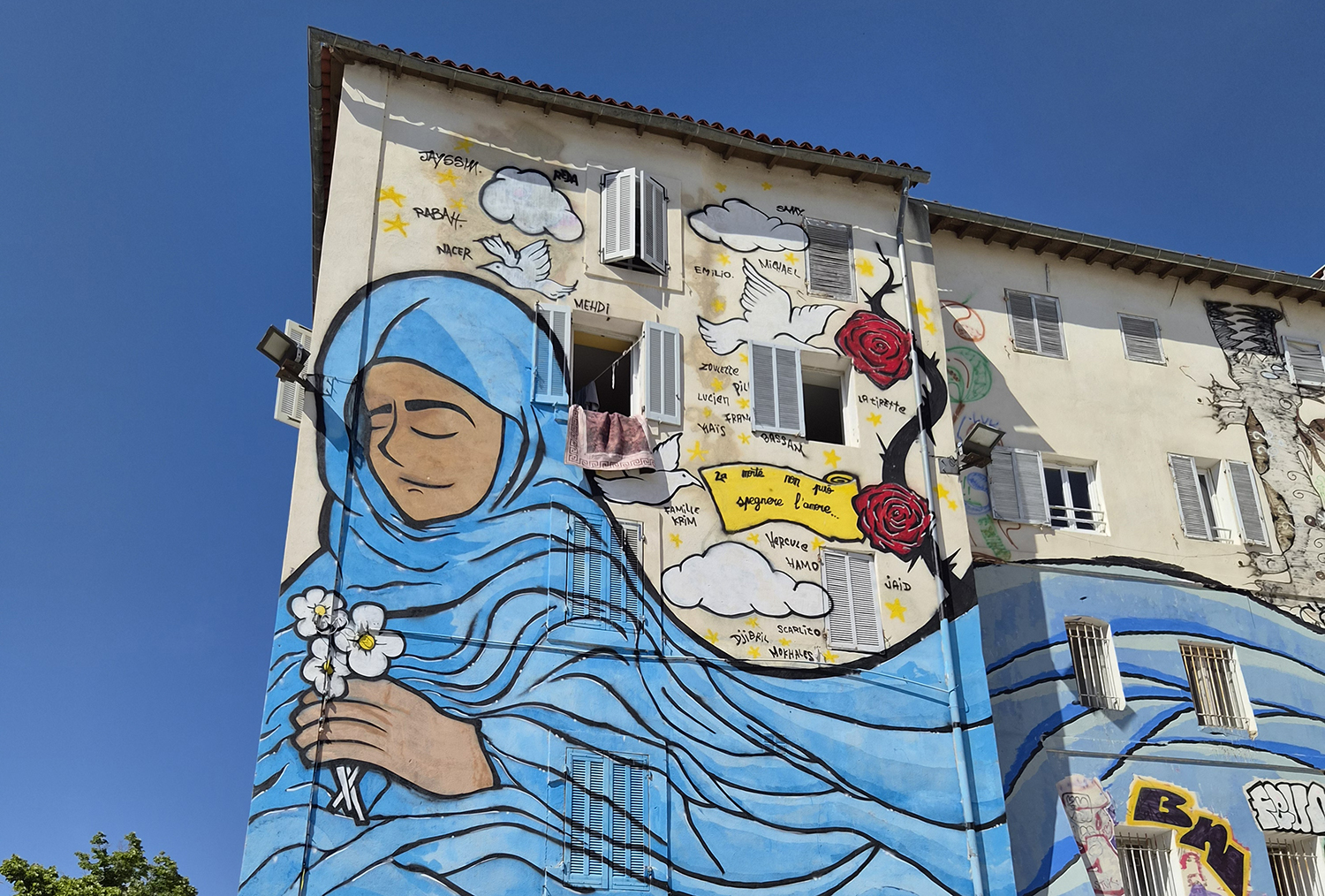 Fresque La Belle Union, Place du Refuge, 2025