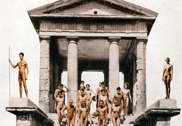 Les naturistes suisses de l’Hôpital Caroline, Le Frioul, 1930