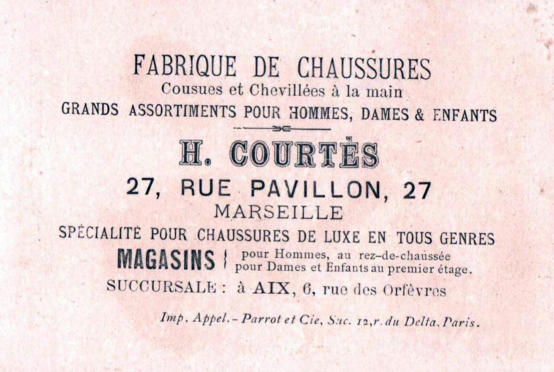 27 rue Pavillon, Fabrique de chaussures H. Courtès